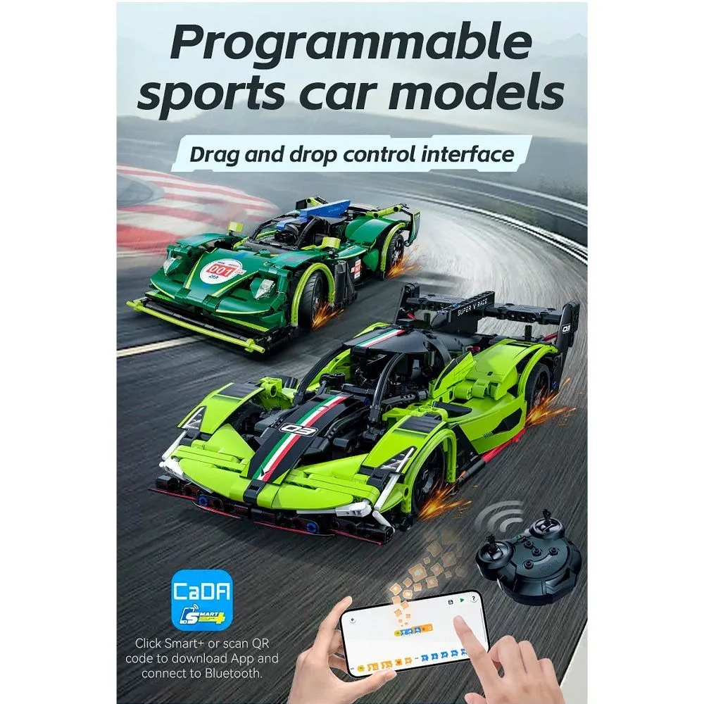 Конструктор CaDA радиоуправляемый Emerald Deity 1/14 (388 деталей) - C51308W