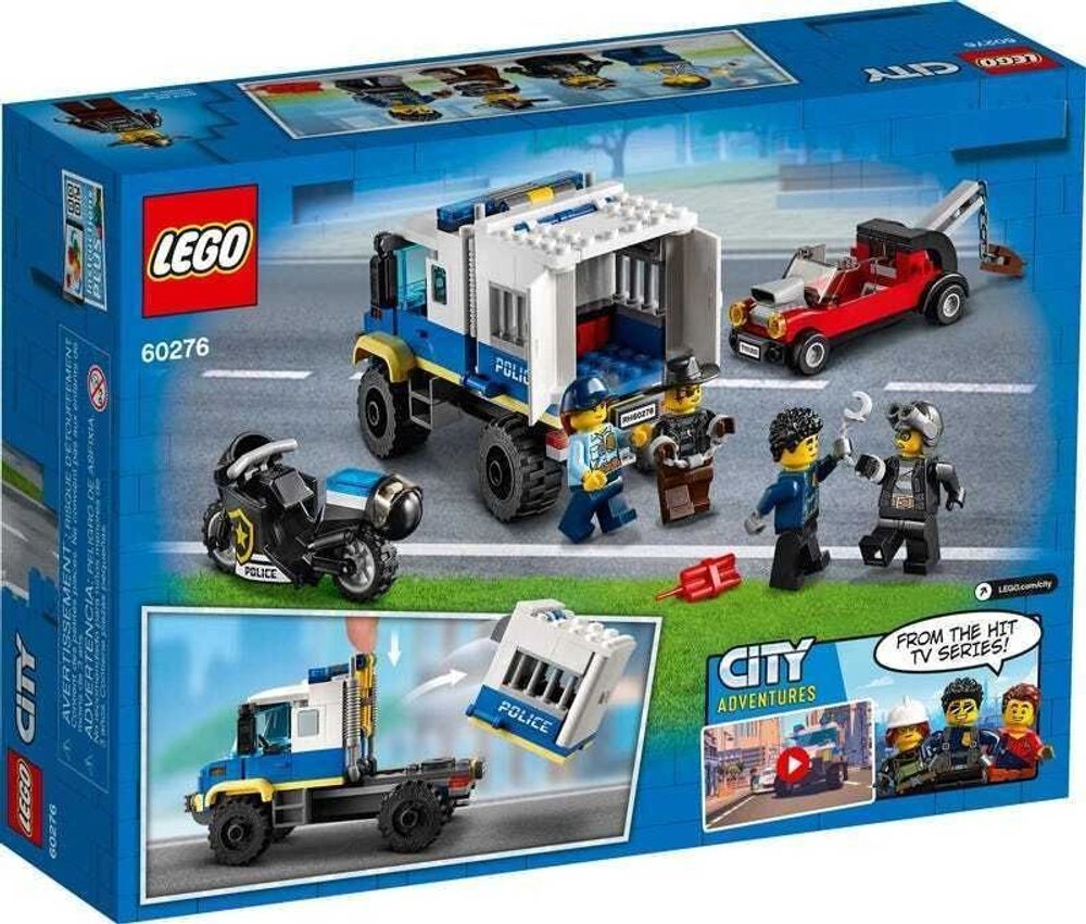 Конструктор LEGO City Police Транспорт для перевозки преступников | 60276