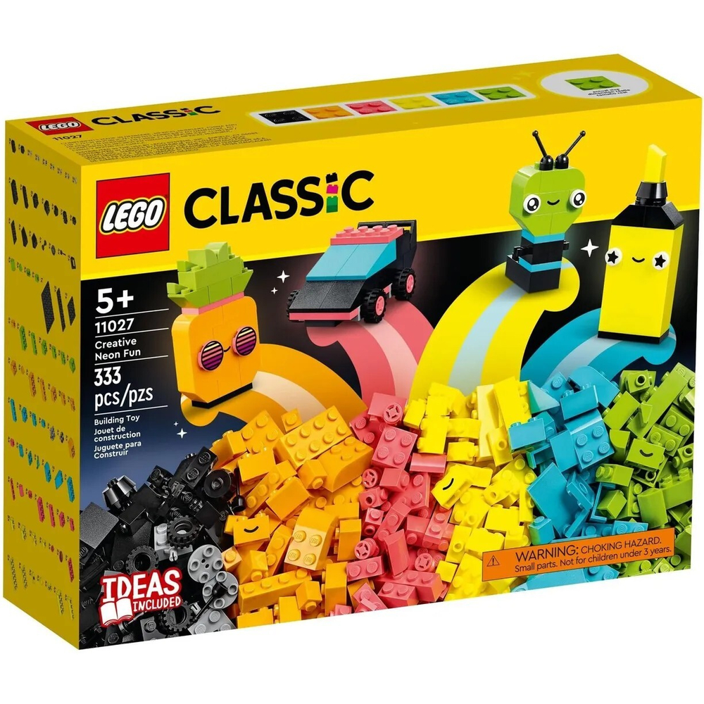 Конструктор LEGO Classic Творческое неоновое веселье | 11027