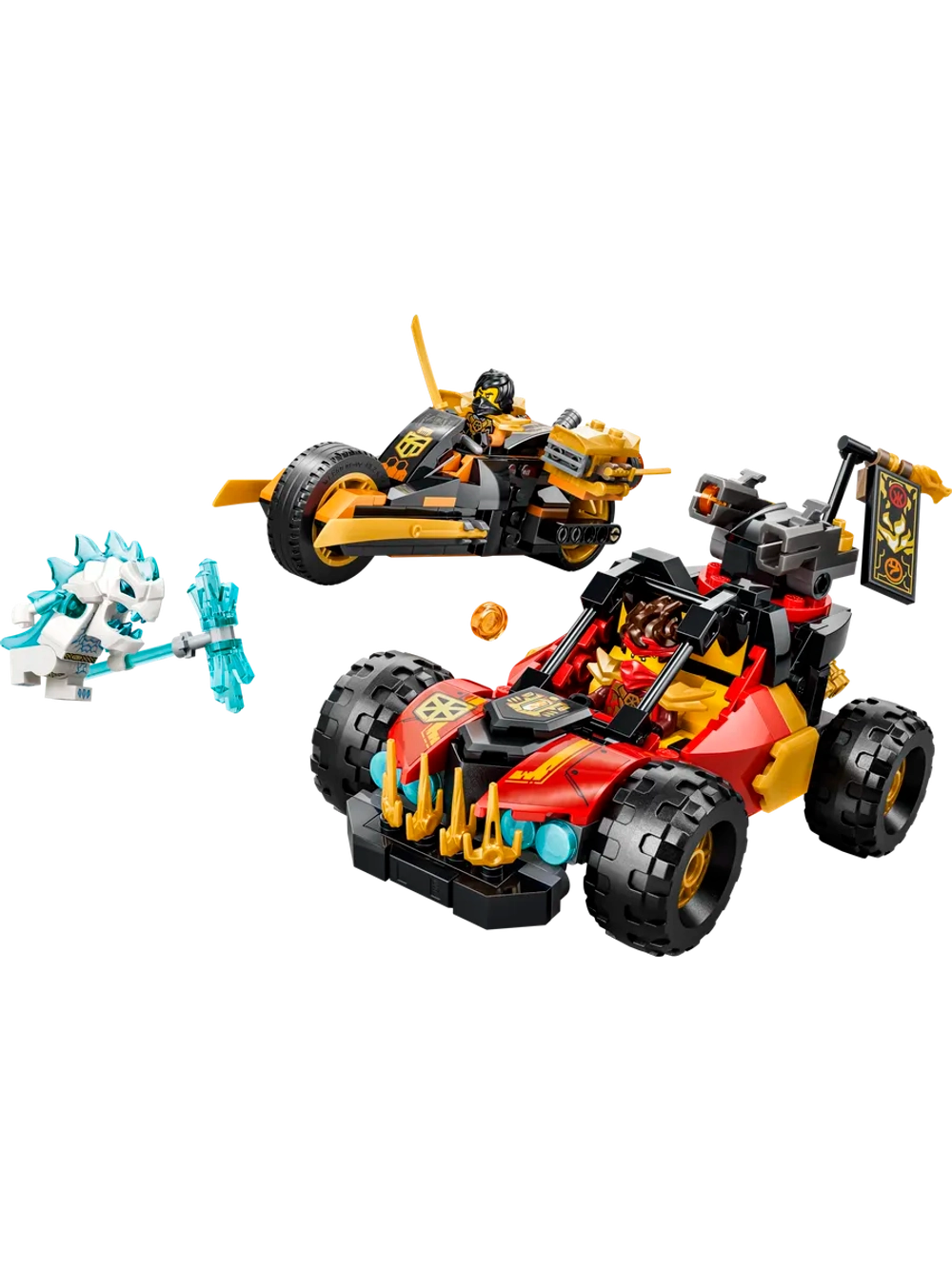 Конструктор LEGO NINJAGO 71864 Комбинируемый автомобиль Кая и Коула
