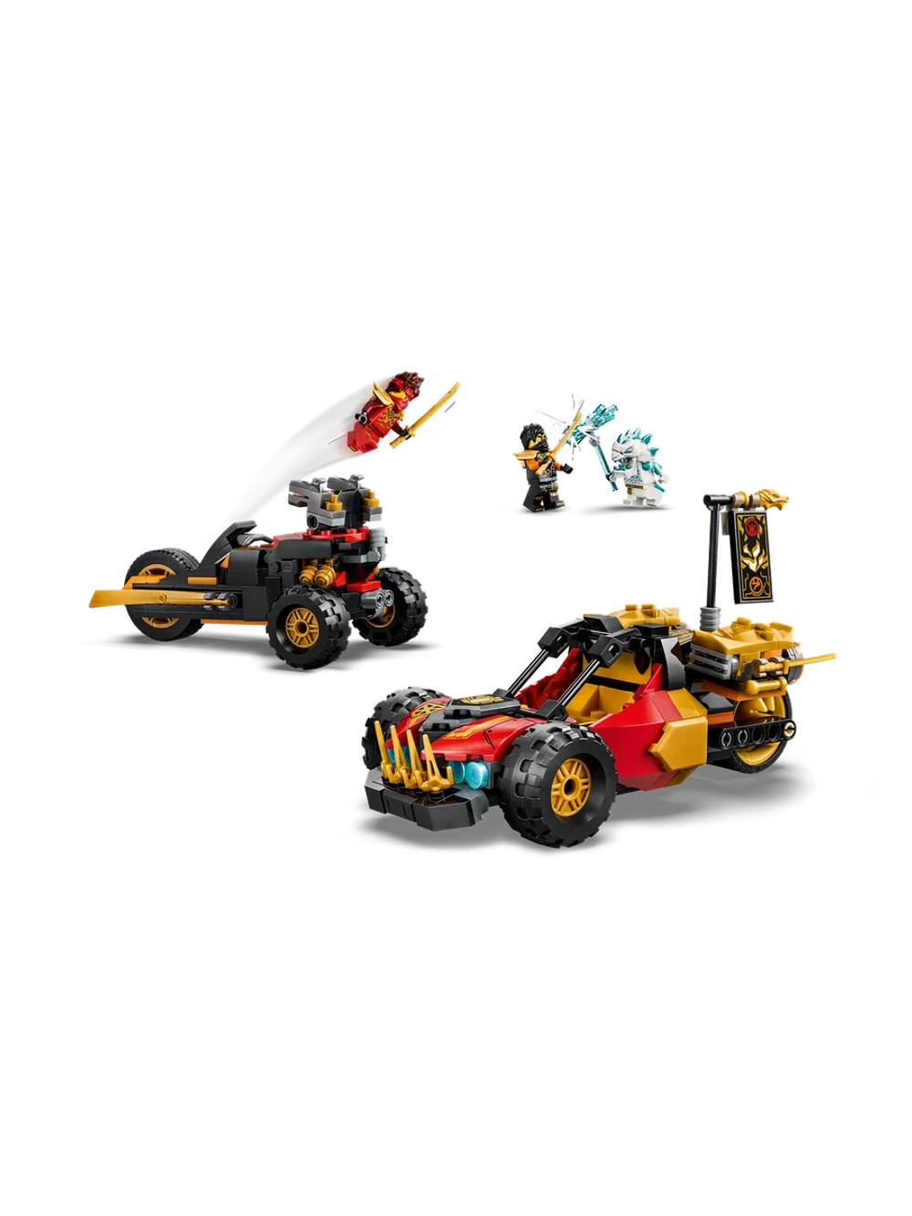 Конструктор LEGO NINJAGO 71864 Комбинируемый автомобиль Кая и Коула