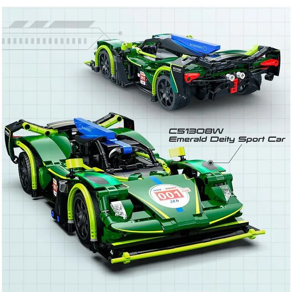 Конструктор CaDA радиоуправляемый Emerald Deity 1/14 (388 деталей) - C51308W