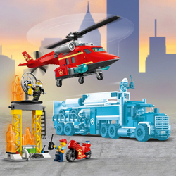 Конструктор LEGO City Fire Спасательный пожарный вертолёт | 60281