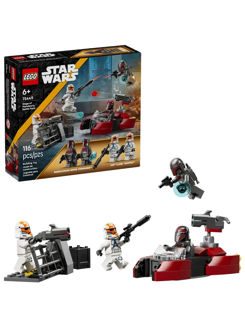 Конструктор LEGO Star Wars 75449 Боевой отряд Осада Мандалора