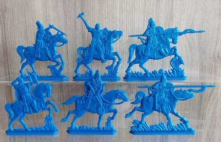 Солдатики "Русские витязи. СТАРШАЯ ДРУЖИНА". Синие