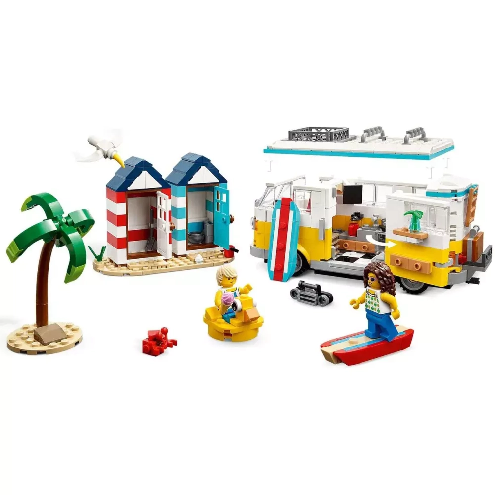Конструктор LEGO CREATOR 3-in-1 Туристический фургон на пляже | 31138