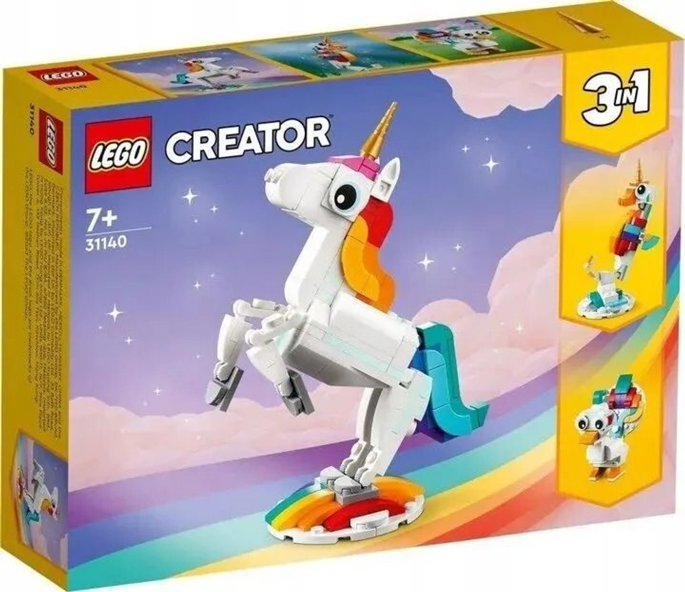 Конструктор LEGO Creator Волшебный единорог 3 в 1 | 31140