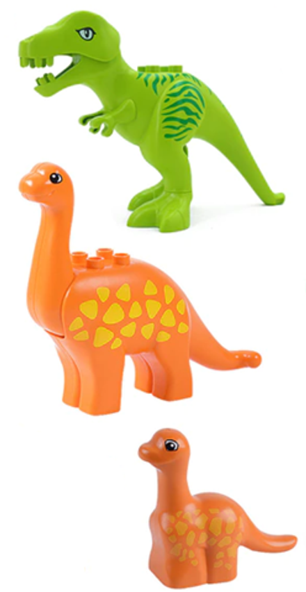 Набор ДУПЛО DUPLO "ДИНОЗАВРЫ 2" - 3 шт, md1018