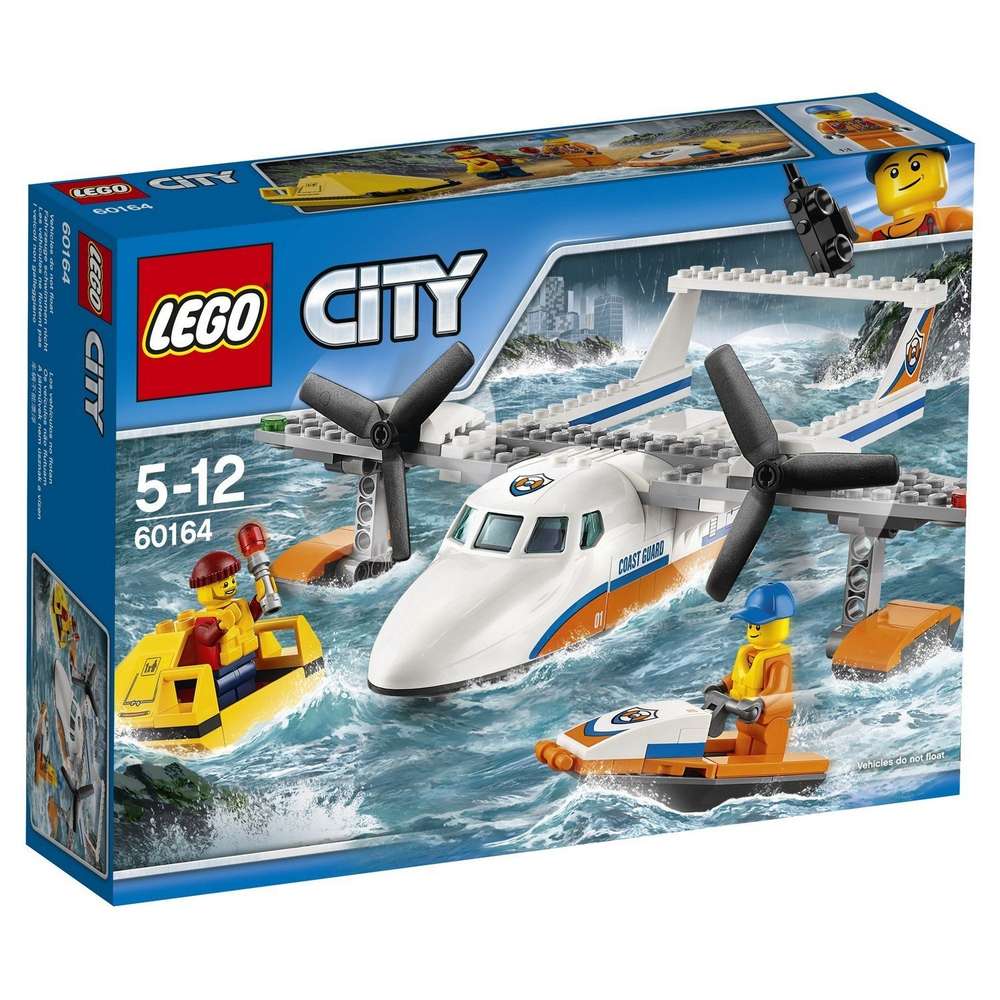 Конструктор LEGO City Coast Guard Спасательный самолет береговой охраны | 60164