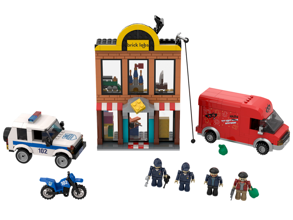 Конструктор Brick Labs Бриксити AB-1309 Ограбление магазина конструкторов