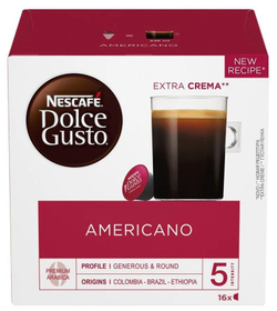 Кофе в капсулах Nescafe Dolce Gusto Americano, 16 шт