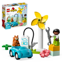 Конструктор LEGO DUPLO Ветряная турбина и электромобиль | 10985