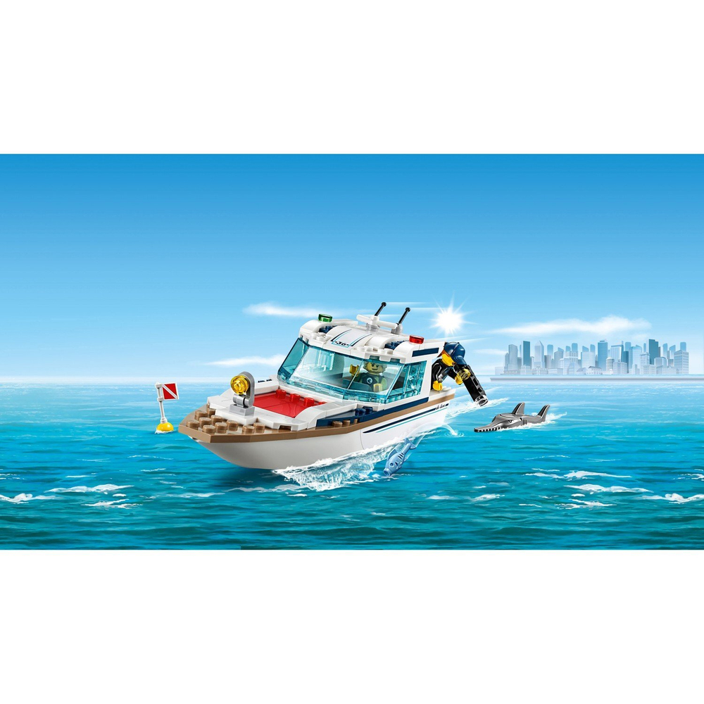 Конструктор LEGO City Great Vehicles Яхта для дайвинга | 60221