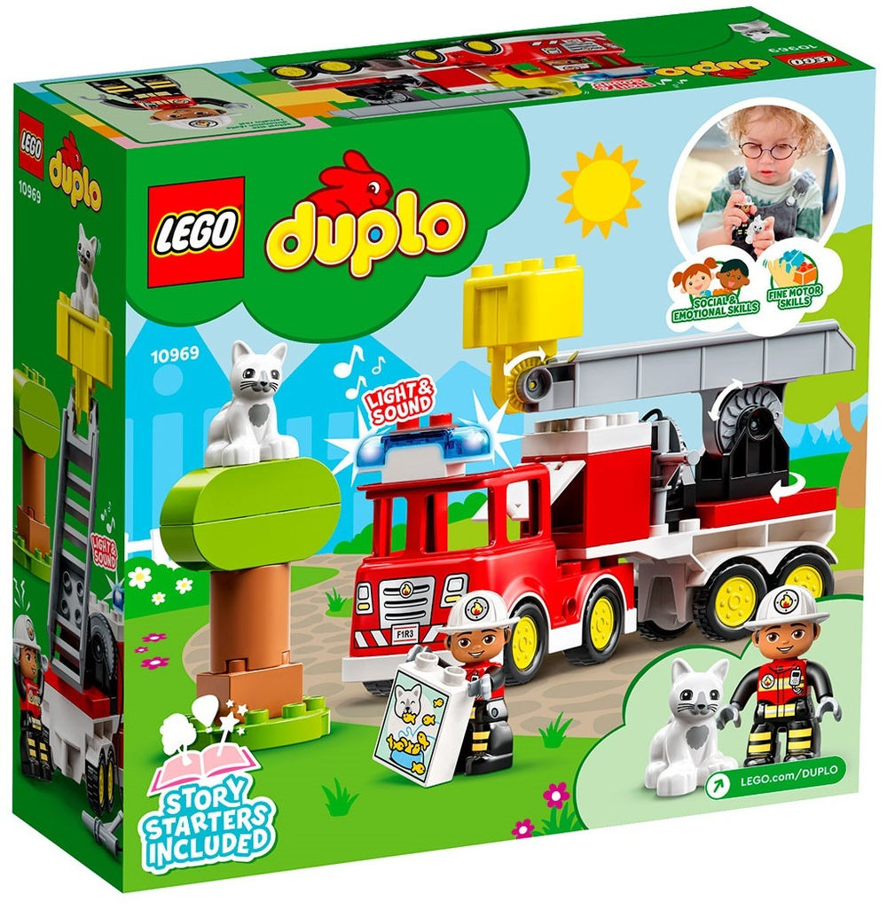 Конструктор LEGO DUPLO Пожарная машина с мигалкой | 10969