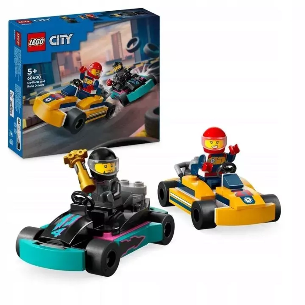 Конструктор LEGO City Картинг и гонщики | 60400