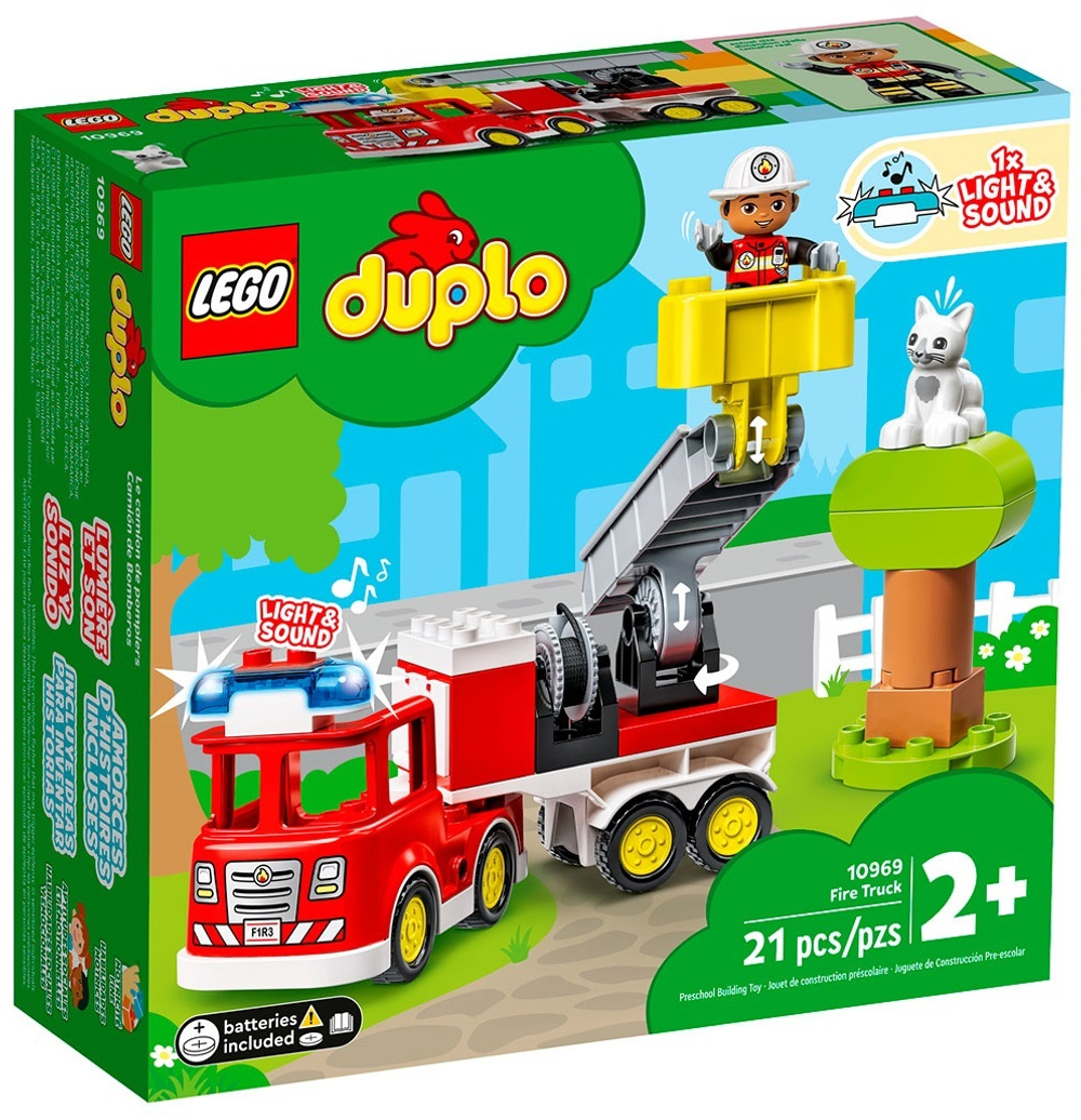 Конструктор LEGO DUPLO Пожарная машина с мигалкой | 10969