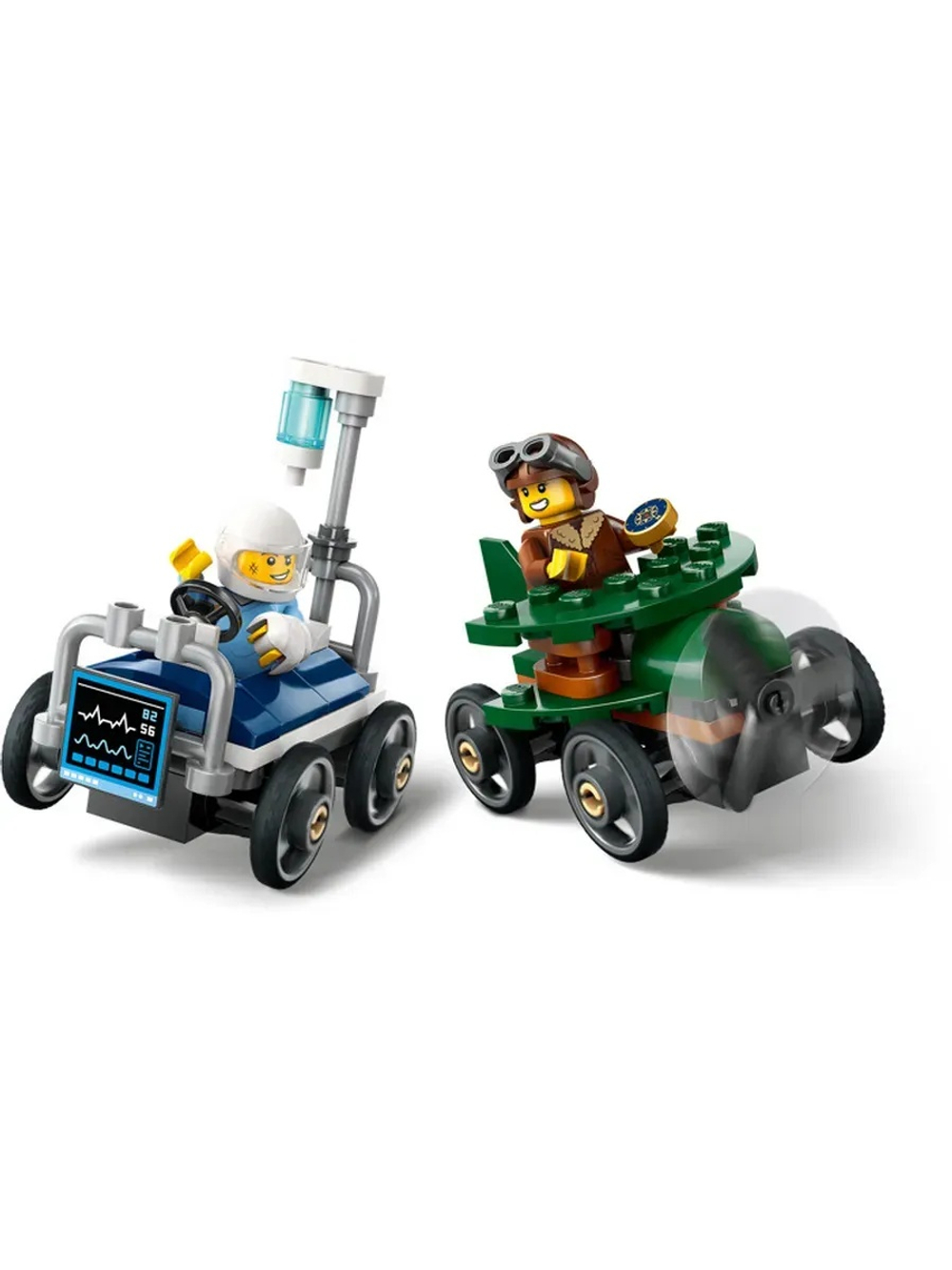 Конструктор LEGO City 60459 Самолёт против машины скорой помощи