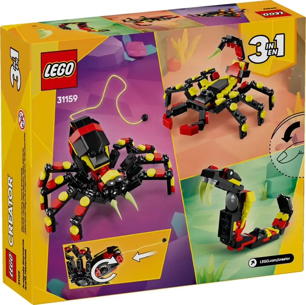 Конструктор LEGO Creator 3в1 Удивительный паук 31159