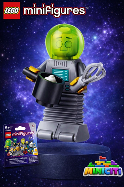 Минифигурки LEGO Minifigures 71046 серия 26 Робот дворецкий