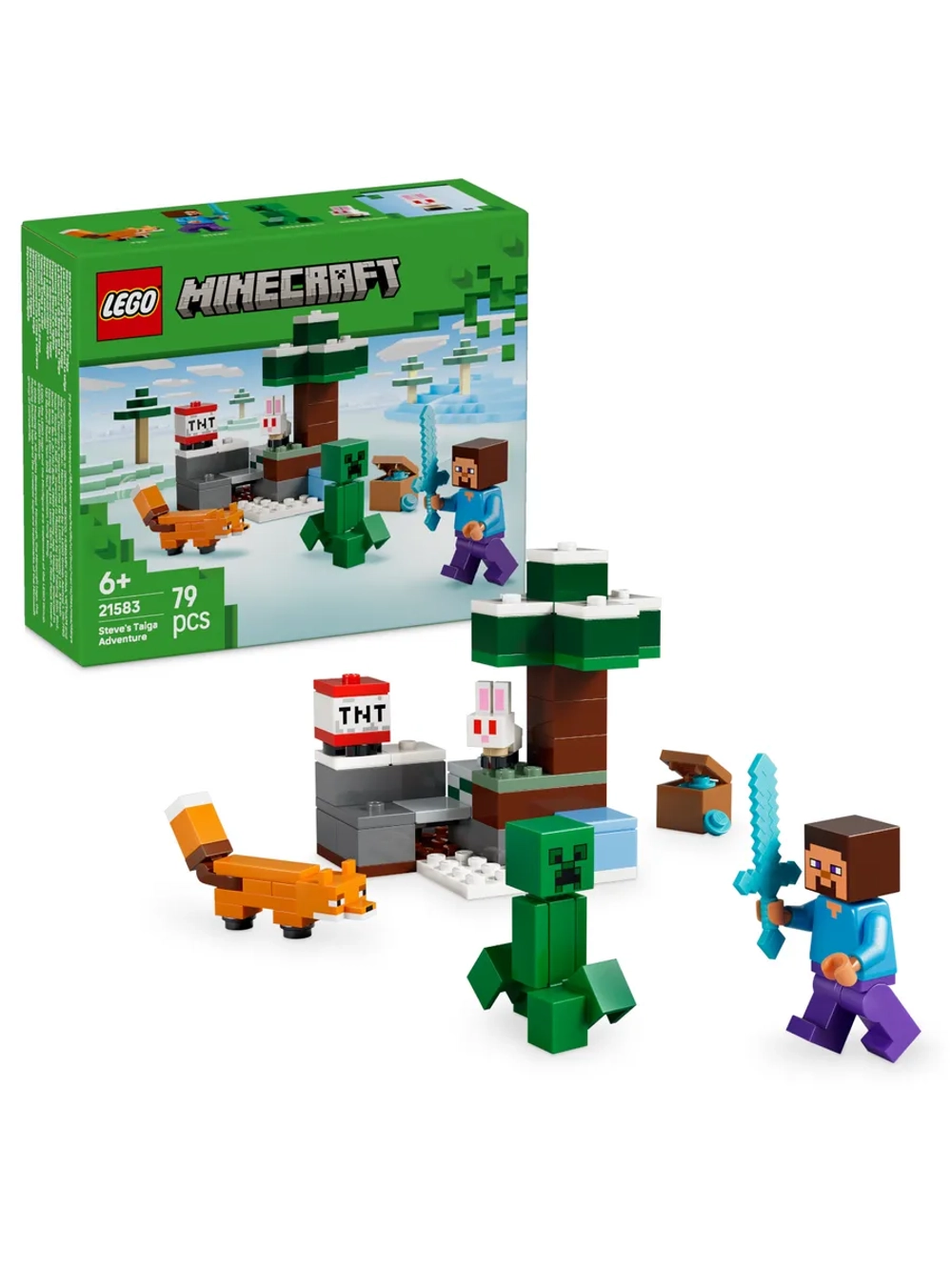 Конструктор LEGO Minecraft 21583 Приключения Стива в тайге