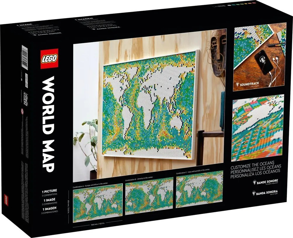 Конструктор LEGO ART Карта мира | 31203