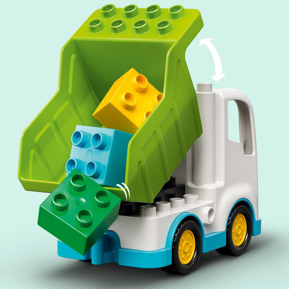 Конструктор LEGO DUPLO Town Мусоровоз и контейнеры для раздельного сбора мусора | 10945