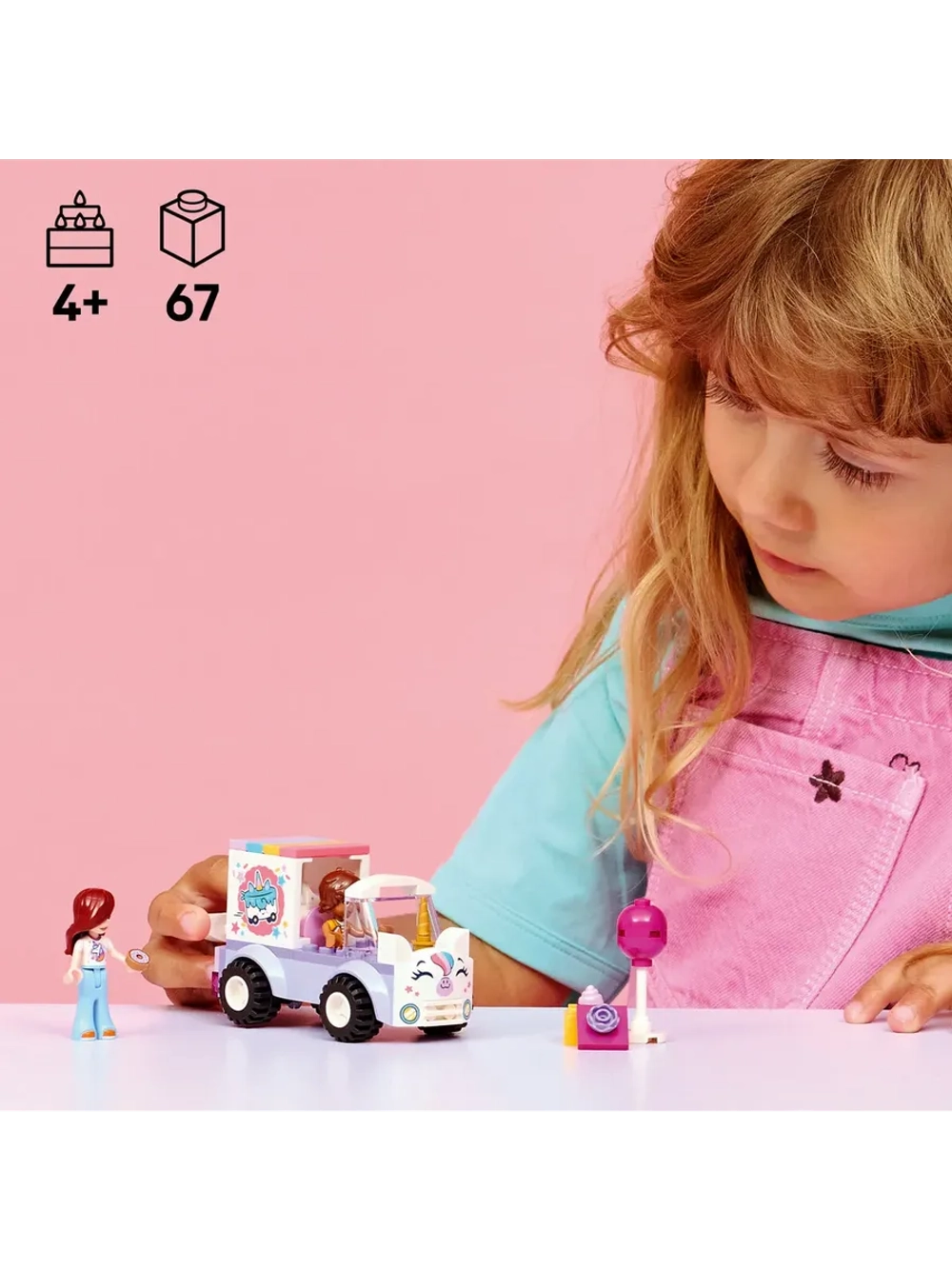 Конструктор LEGO Friends 42675 Фургон для доставки пирожных с единорогами