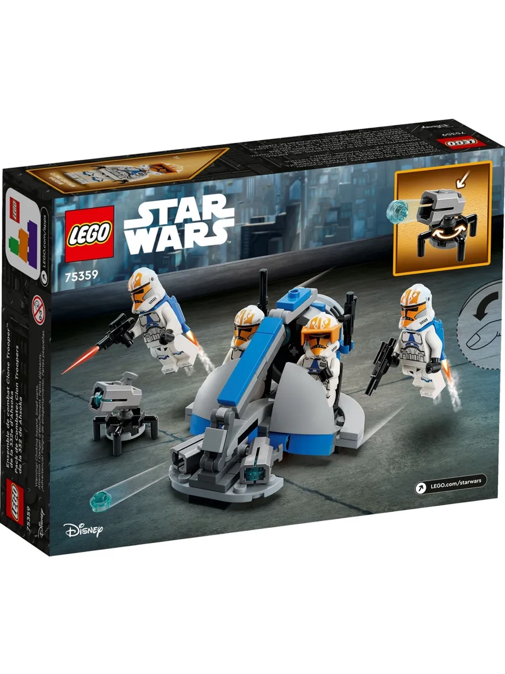 Конструктор LEGO Star Wars 75359 Боевой набор солдат-клонов 332-го полка Асоки