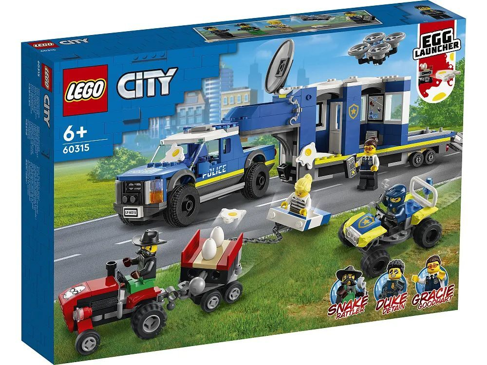 Конструктор LEGO City Police Полицейский мобильный командный трейлер | 60315