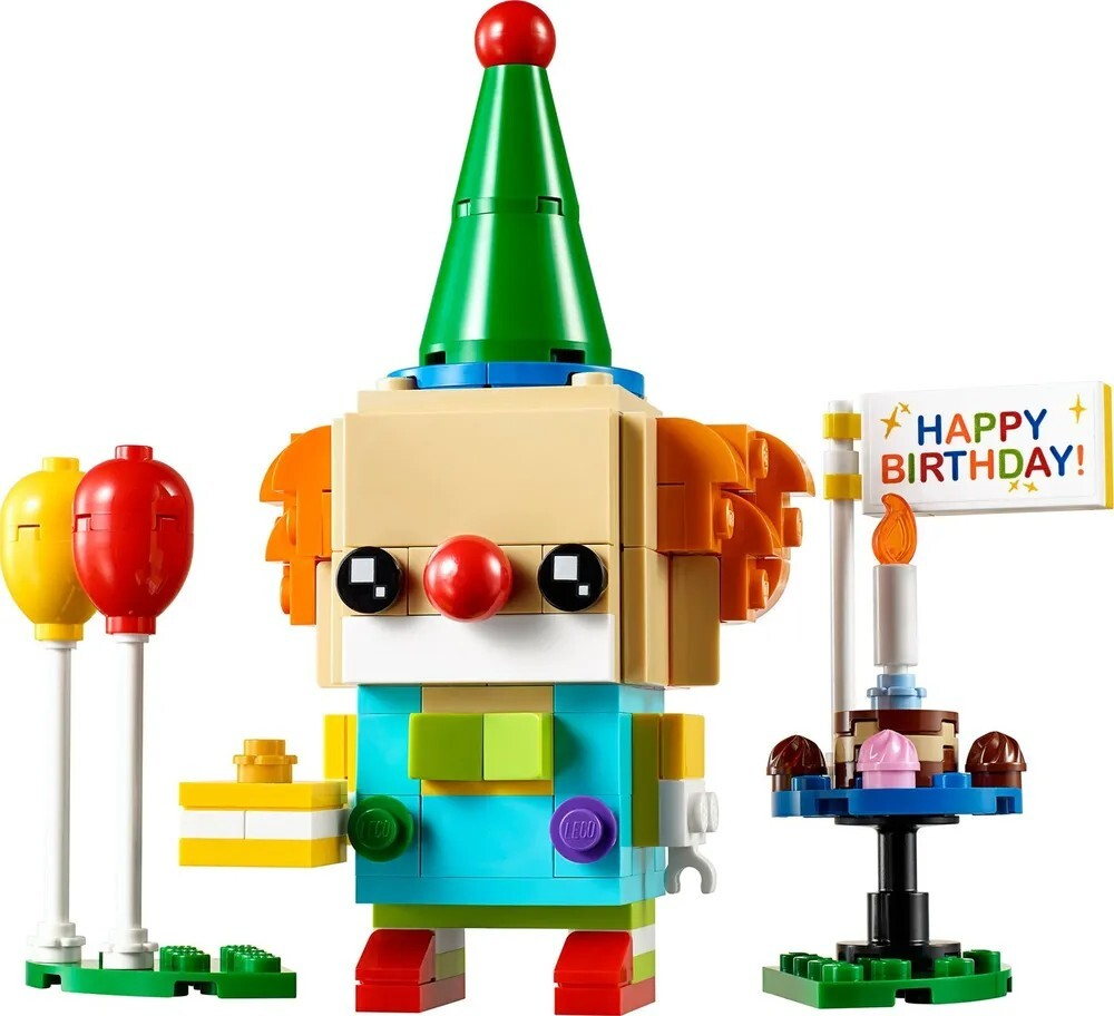 Конструктор LEGO BrickHeadz  Сувенирный набор Клоун на день рождения | 40348