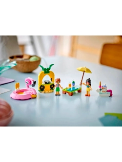 Конструктор LEGO Friends 42658 Вечеринка у бассейна с единорогом и фламинго