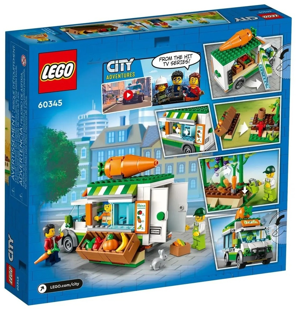 Конструктор LEGO City Фургон для фермерского рынка | 60345