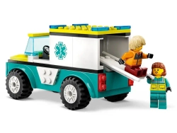 Конструктор LEGO City Скорая помощь и сноубордист | 60403