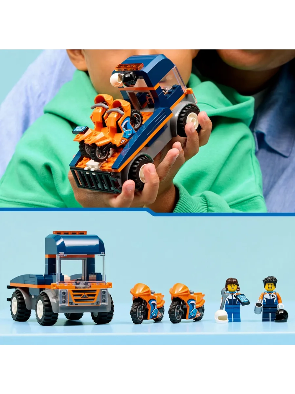 Конструктор LEGO City 60491 Транспортная машина для мотоциклов