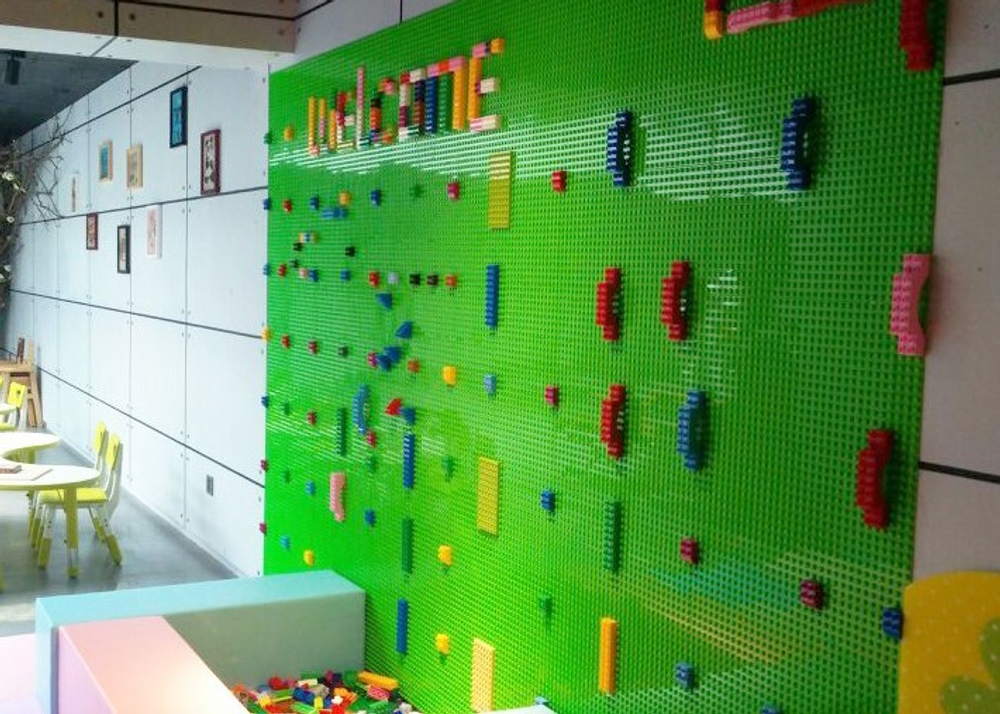 Конструктор Большая строительная пластина для LEGO DUPLO 38,5х38,5 салатовая