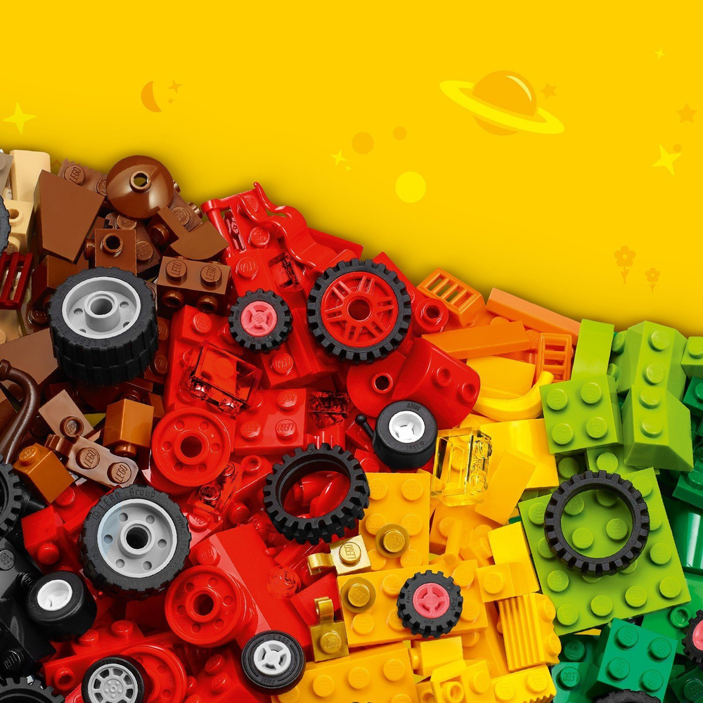 Конструктор LEGO Classic Кубики и колёса | 11014