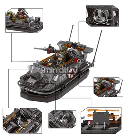 Конструктор The Battlefield Assault Boat | xb-06017
