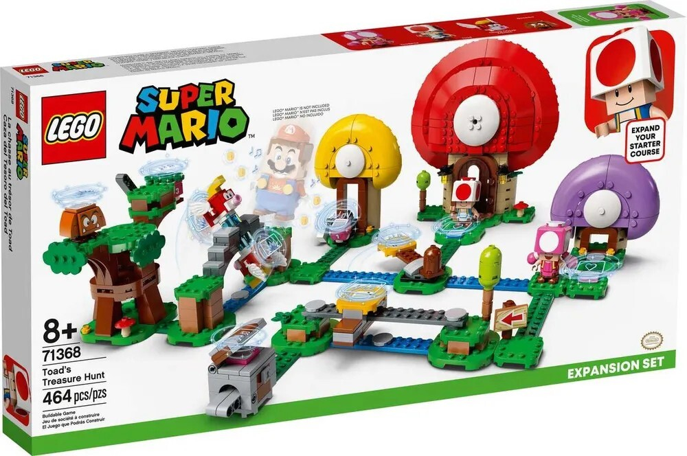 Конструктор LEGO Super Mario Погоня за сокровищами Тоада. Дополнительный набор | 71368