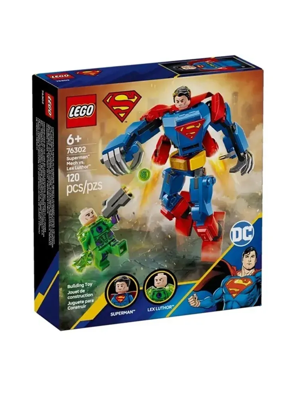 Конструктор LEGO Super Heroes DC 76302 Супермен в механической броне против Лекса Лютора