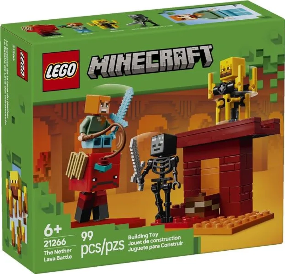Конструктор LEGO Minecraft 21266 Битва за лаву Нижнего мира