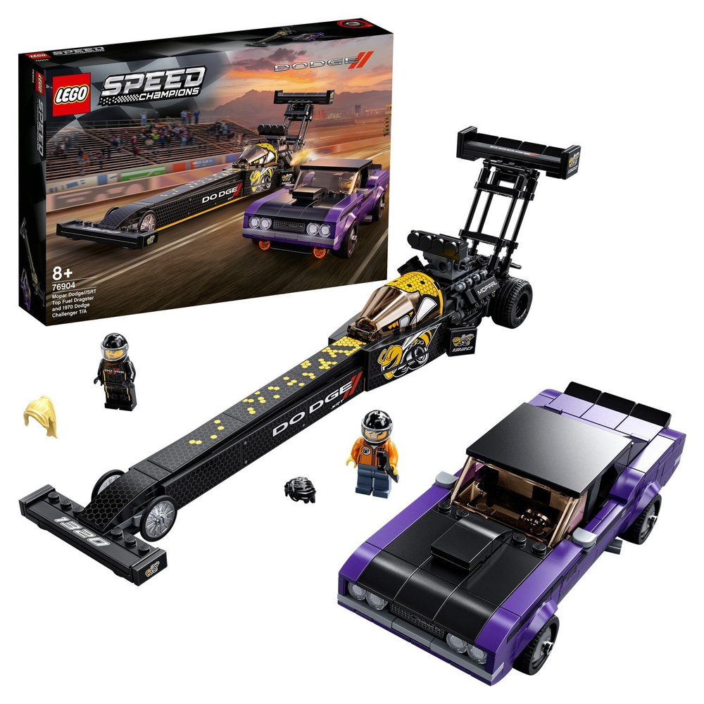 Конструктор LEGO Speed Champions Mopar Dodge//SRT Top Fuel Dragster and 1970 Dodge Challenger T/A | 76904