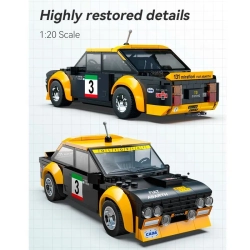 Конструктор CaDA радиоуправляемый Fiat Abarth 131, 1:20, 216 деталей - C51092W