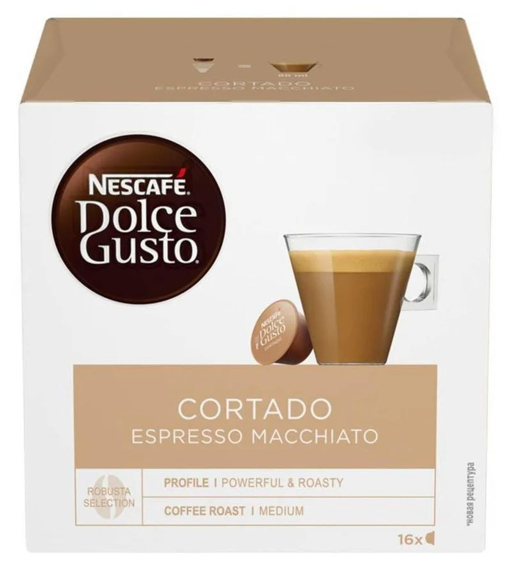 Кофе в капсулах Nescafe Dolce Gusto Cortado, 16 шт.