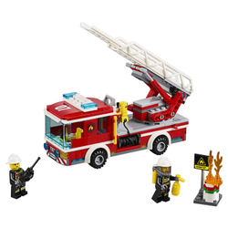 Конструктор Пожарный автомобиль с лестницей | 60107, 10828