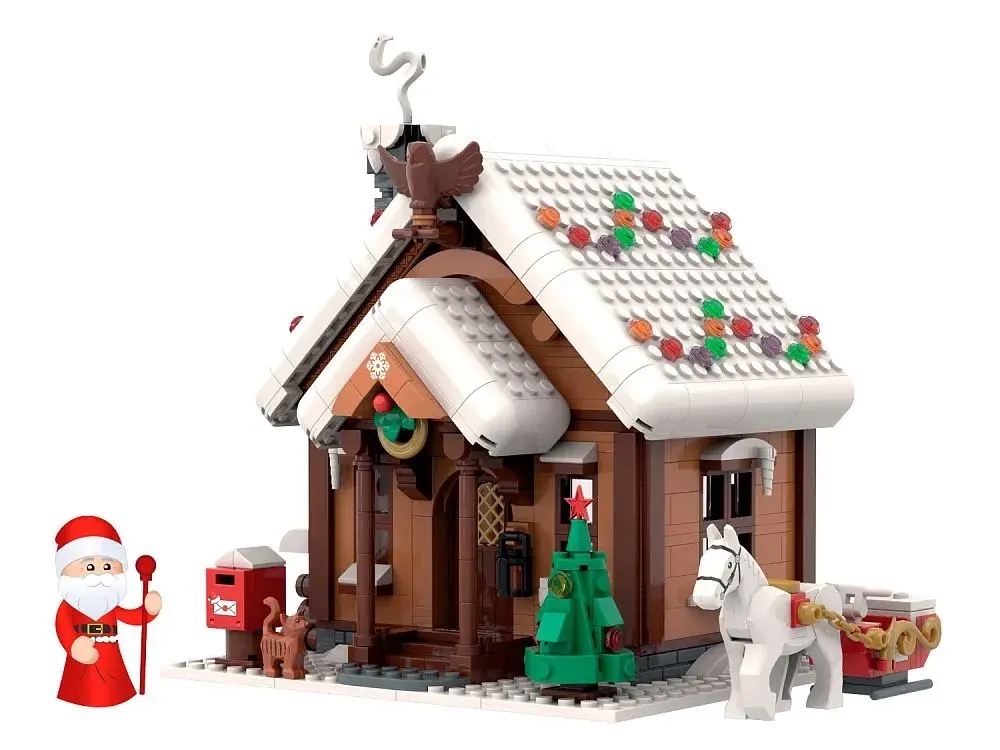 Конструктор Brick Labs Дом Деда Мороза, AB-1213