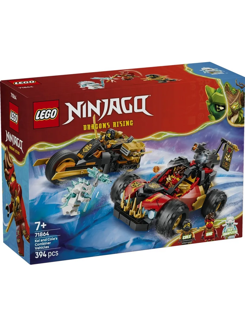 Конструктор LEGO NINJAGO 71864 Комбинируемый автомобиль Кая и Коула
