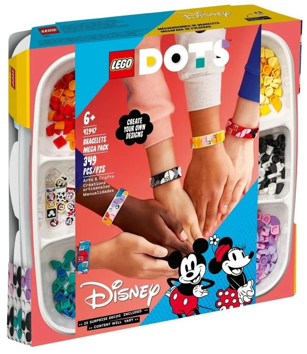 Конструктор LEGO DOTS Большой набор браслетов "Микки и его друзья" | 41947