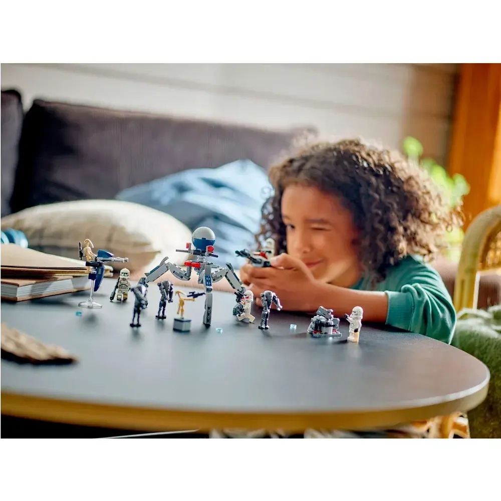 Конструктор LEGO Star Wars Боевой набор «Клон-солдат и боевой дроид» | 75372