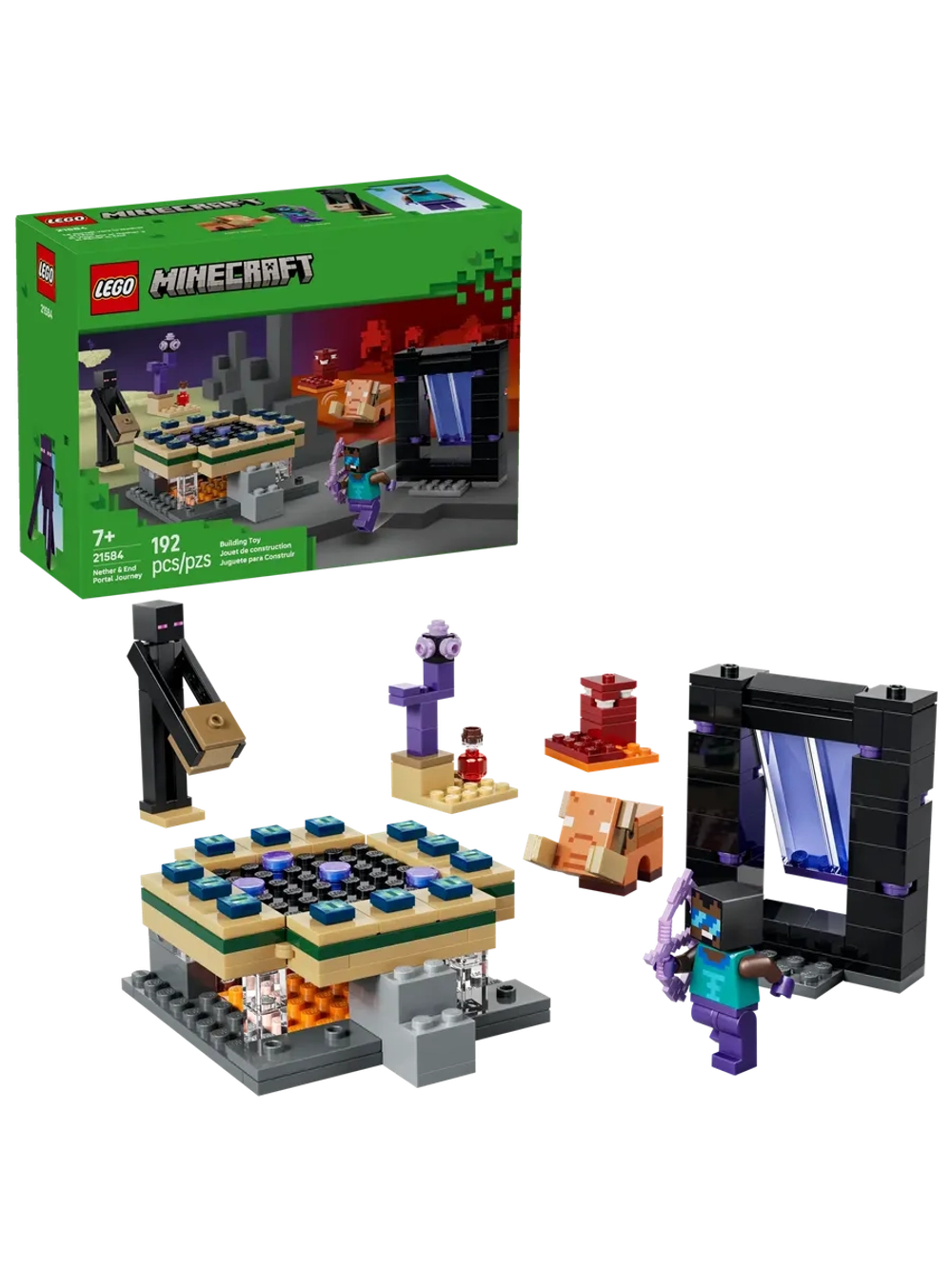Конструктор LEGO Minecraft 21584 Путешествие к Нижнему миру и порталу Края
