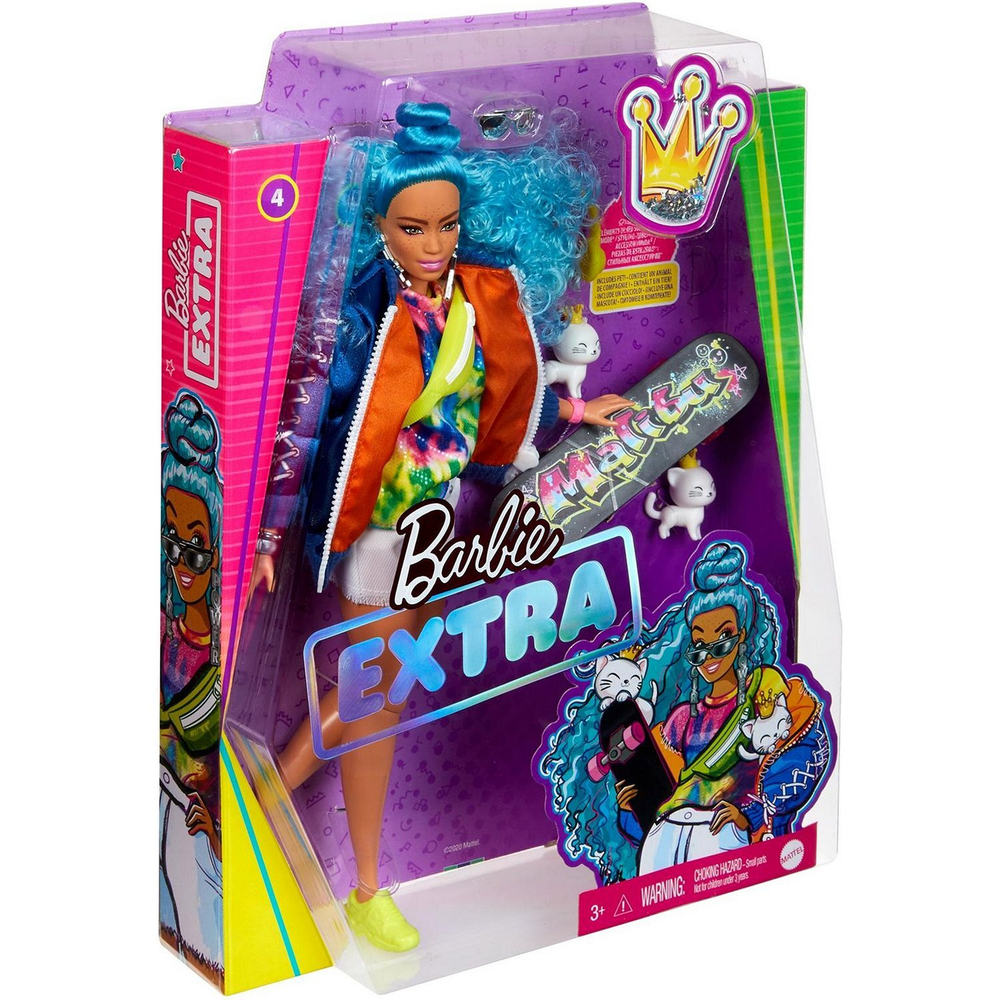 Кукла Barbie Экстра с голубыми волосами | GRN30